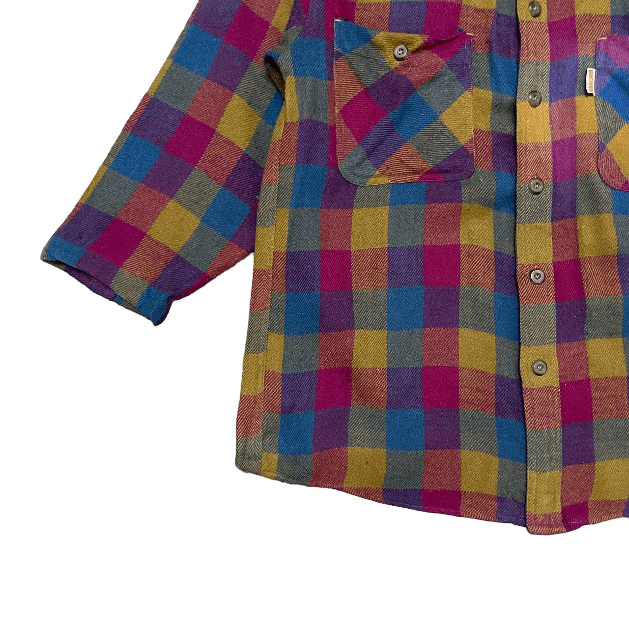 Japanese Brand Vintage Mac Hope Plaid Acrylic Button Up Size US M / EU 48-50 / 2 - 3 Thumbnail