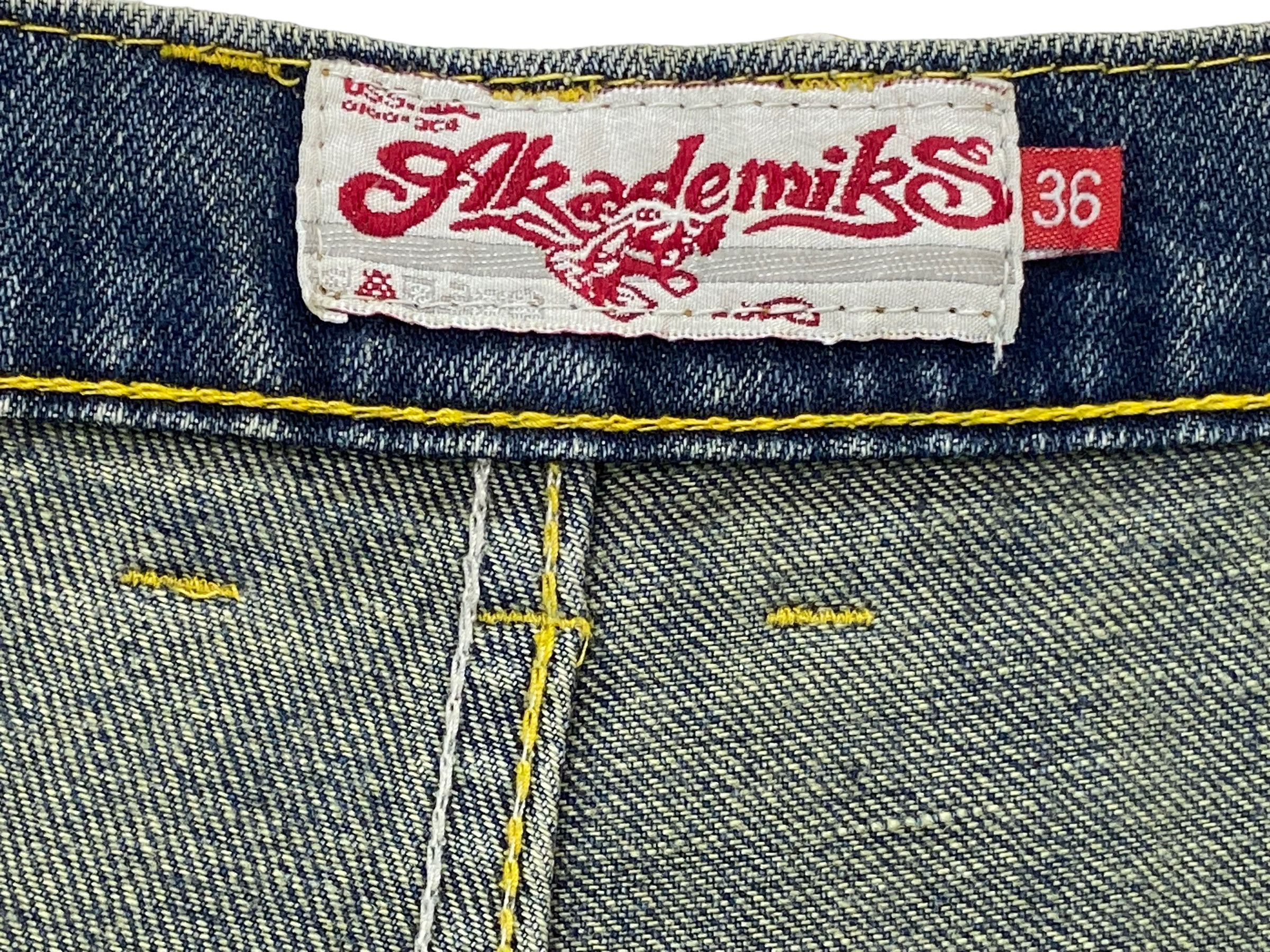 Akademiks Akademiks Denim Jeans Hip Hop Baggy Skateboards Jeans Size US 36 / EU 52 - 13 Thumbnail