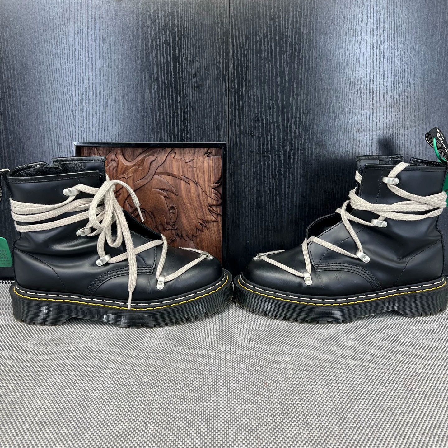 Dr. Martens × Rick Owens RO DR Martin Boots, Black, Size 40, Celebrity Style Size US 7 / EU 40 - 6 Thumbnail