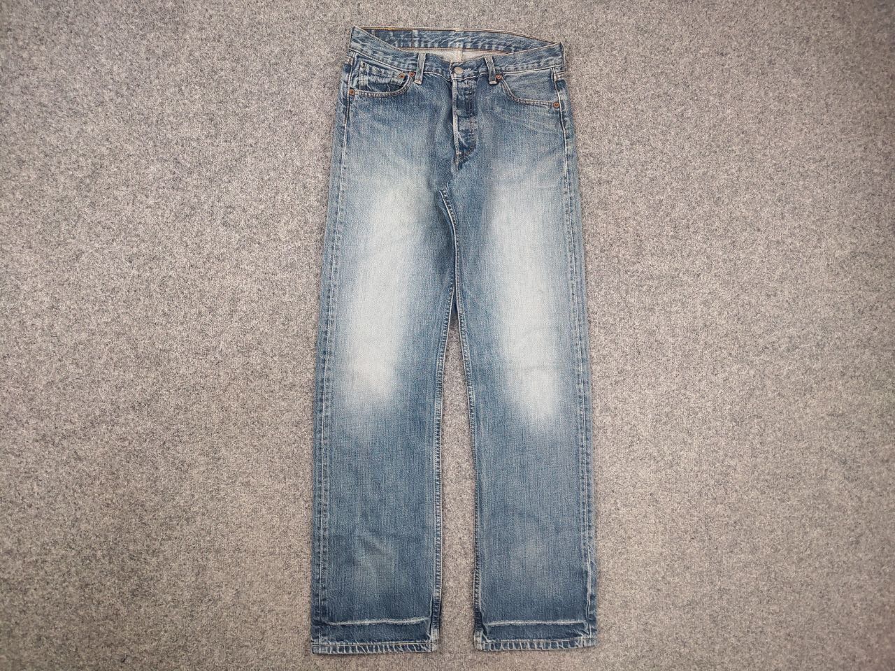 Levi's Vintage 90's Levi's 501 Perfect Faded Denim Jeans USA Style Size US 31 - 6 Thumbnail