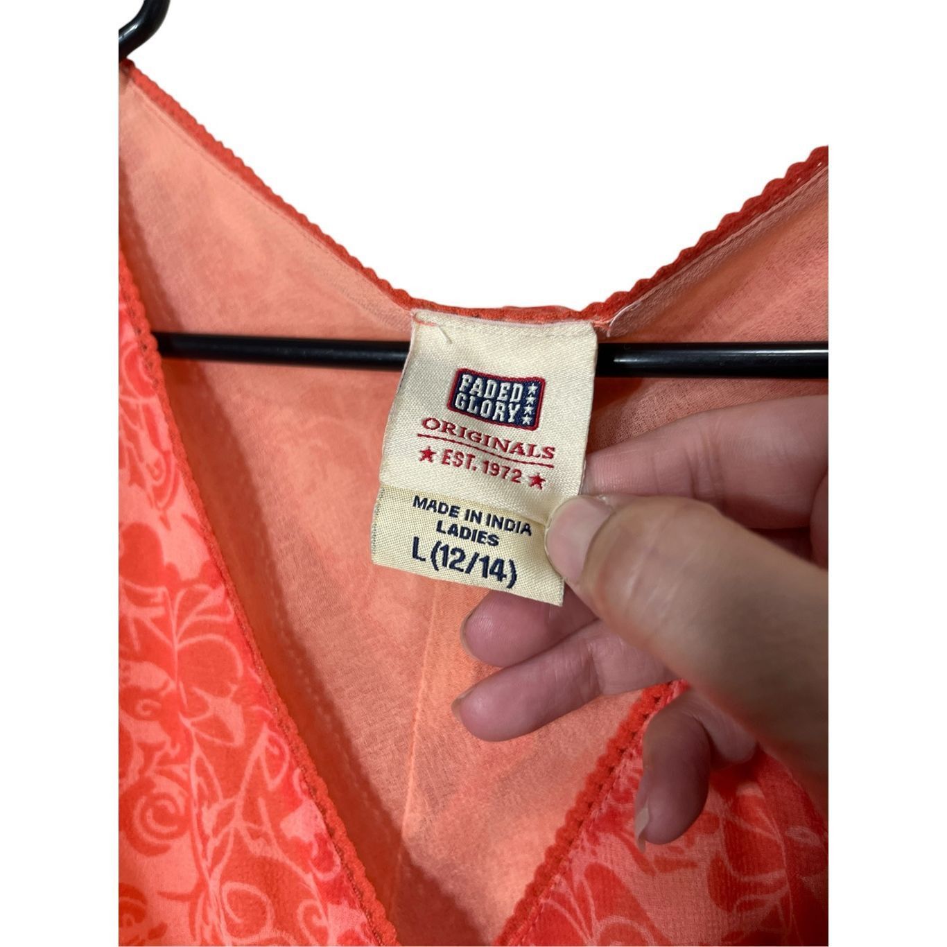 Faded Glory Vintage Faded Glory Y2K Pink Semi Sheer Blouse Size L Size L / US 10 / IT 46 - 6 Thumbnail
