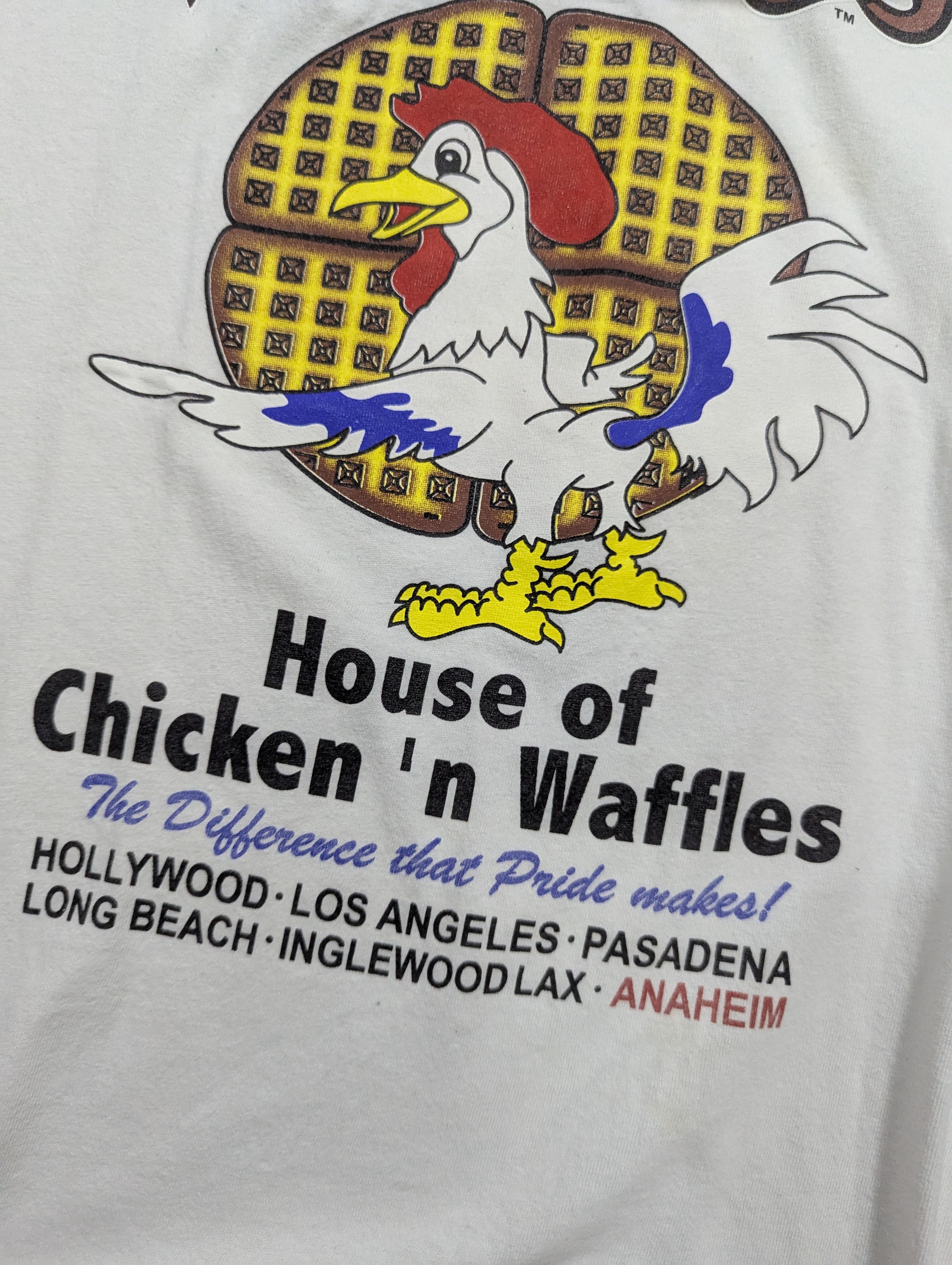 Other × Vintage Roscoe's Chicken and Waffles Merchandise White T-Shirt Size US L / EU 52-54 / 3 - 3 Thumbnail
