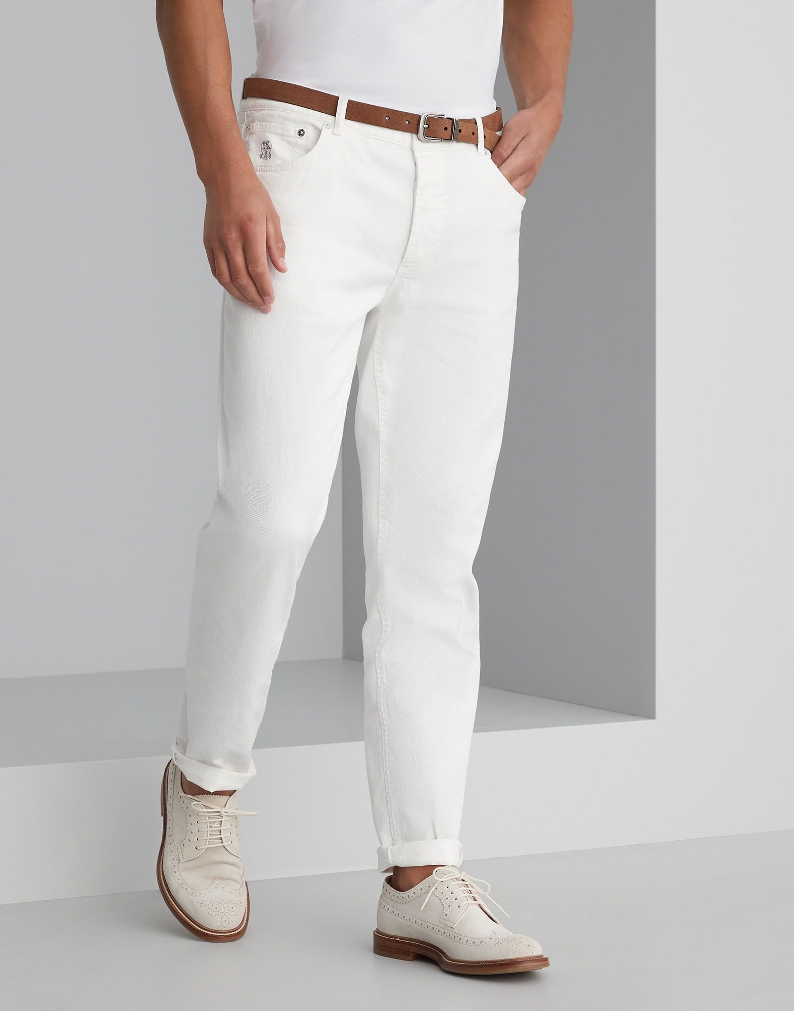 Brunello Cucinelli Dyed Denim Pants in White Size US 36 / EU 52 - 1 Thumbnail