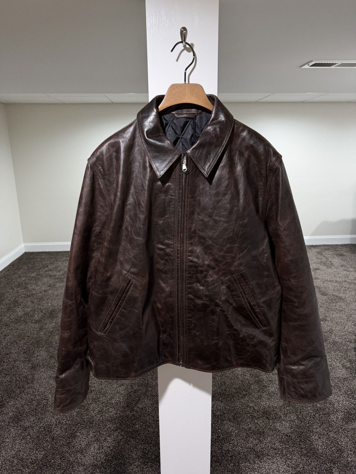 Stussy Stussy 8-Ball Embossed Suede Bing Jacket | Grailed