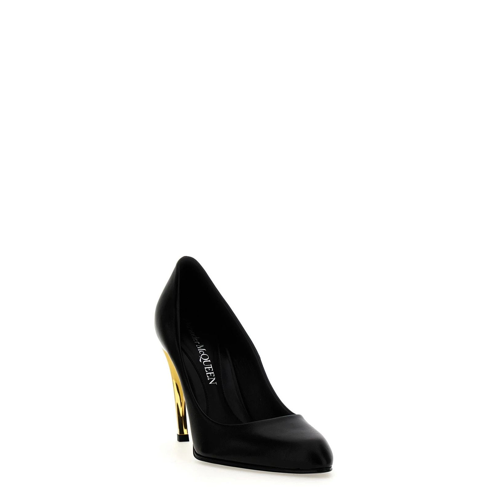 Alexander McQueen ALEXANDER MCQUEEN Black Leather 10mm Pumps New & Authentic ( Size US 8 / IT 38 - 5 Thumbnail