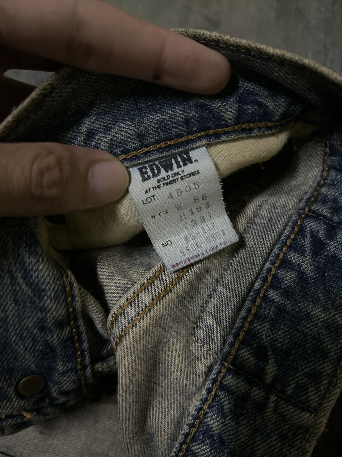 Kapital Thrashed Vintage Edwin 505X Selvedge Rusty Denim Jeans Size US 33 - 9 Thumbnail
