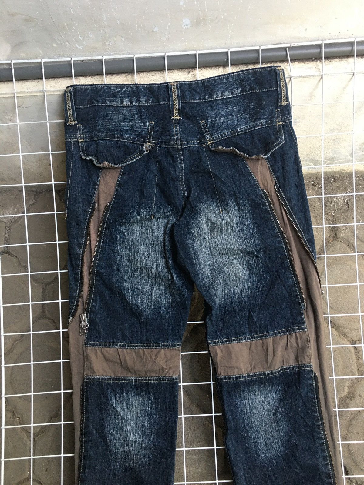 PPFM PPFM Biker Multi Zip Denim Pants Size US 32 / EU 48 - 5 Thumbnail
