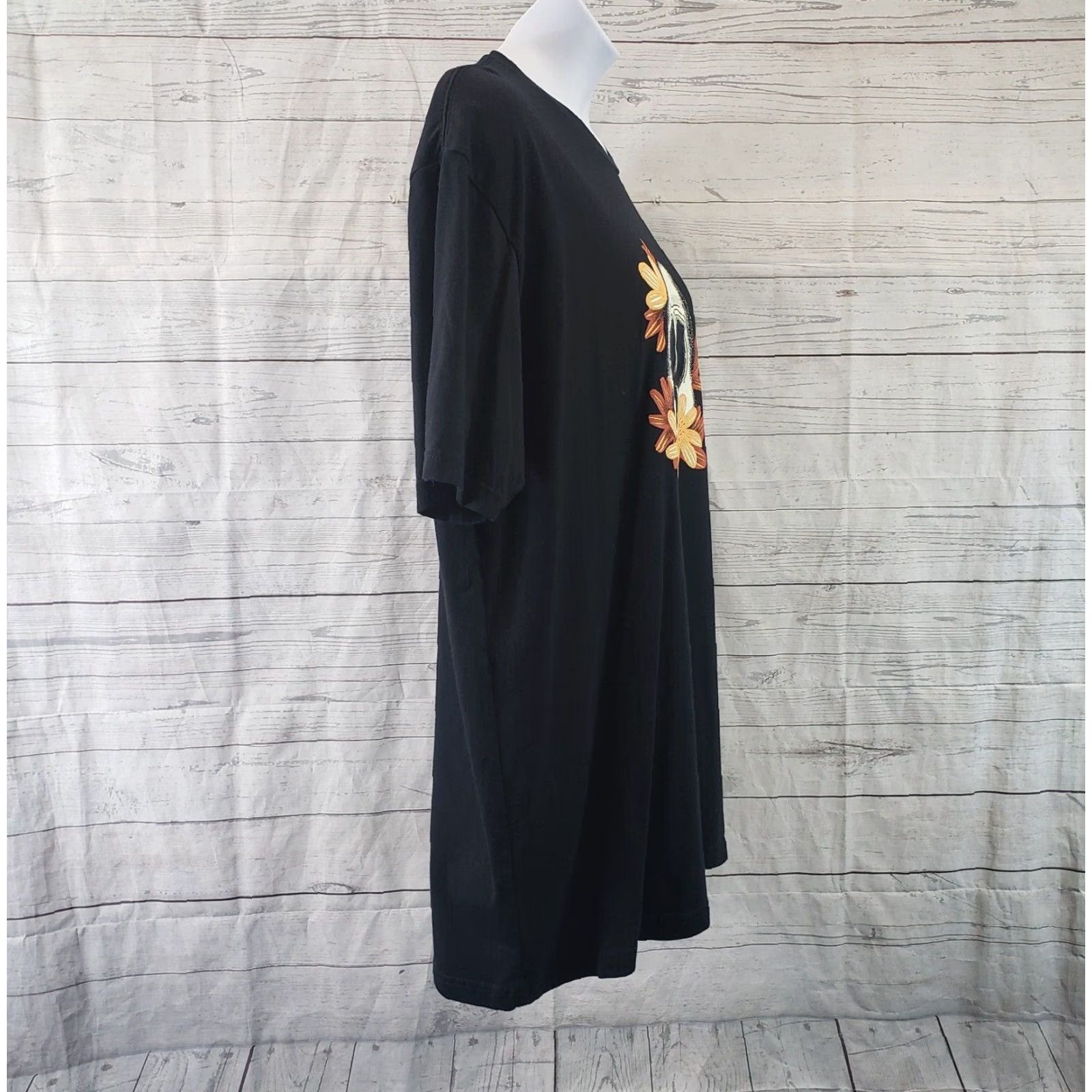 Vintage VINTAGE LuLaRoe T-Shirt Black Skull Short Sleeve Cotton Blend 3X Womens Shirt Mens? Size XXL / US 16-18 / IT 52-54 - 3 Thumbnail