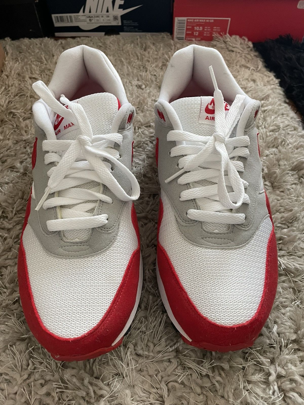 Nike Nike Air Max 1 QS Sport Red Size US 10.5 / EU 43-44 - 4 Thumbnail