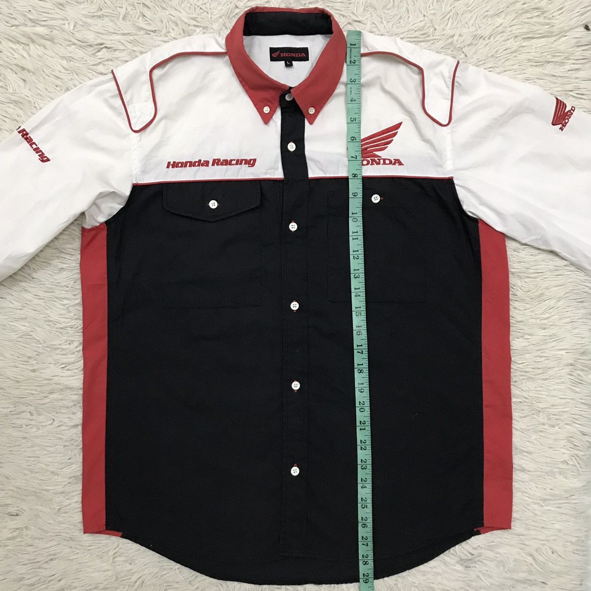 Honda VINTAGE HONDA RACING MOTORSPORT BUTTON UP SHIRT Size US L / EU 52-54 / 3 - 14 Thumbnail