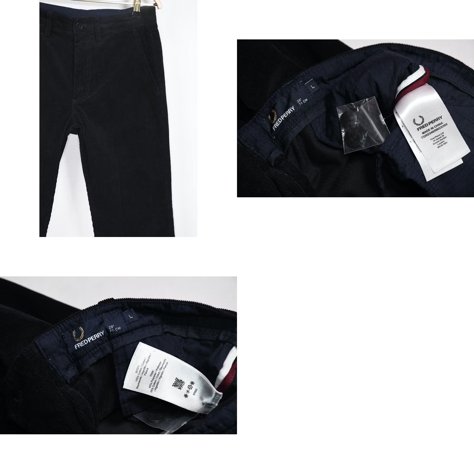 Fred Perry Fred Perry Pants Chino Pants Mens 28" Corduroy Blue Cotton Vintage? No Size US 28 / EU 44 - 8 Thumbnail