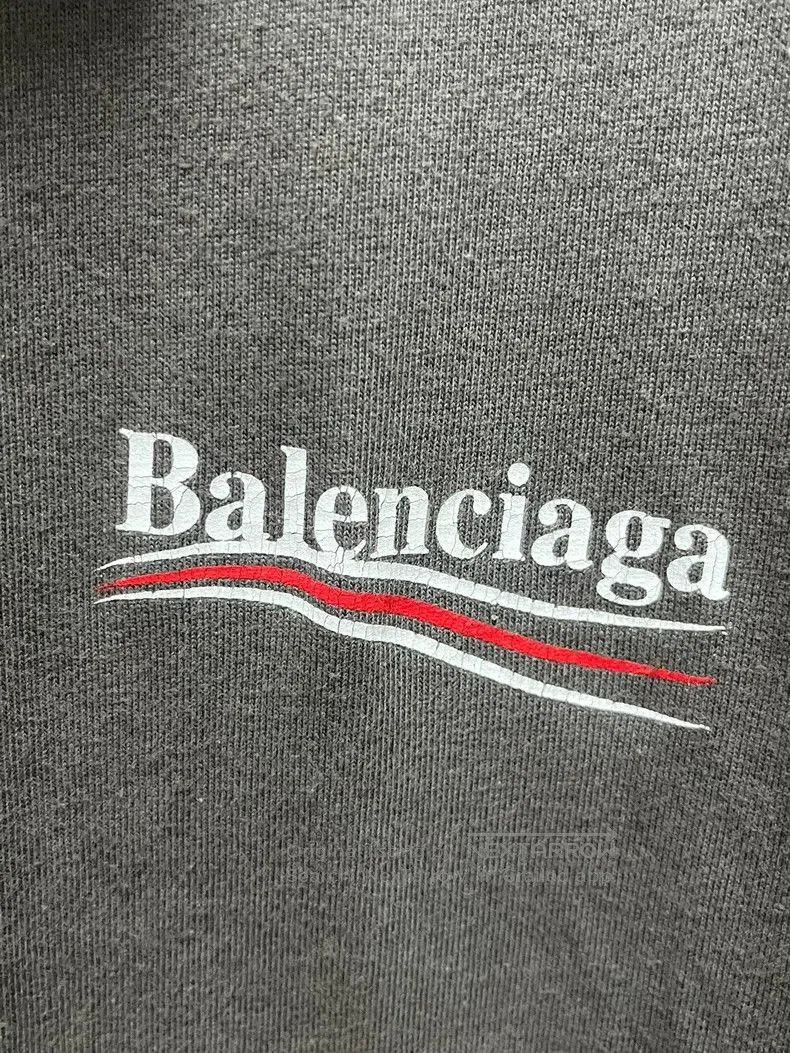 Balenciaga Balenciaga FW22 Gray Distressed Print Tee. Size US XXS / EU 40 - 3 Thumbnail
