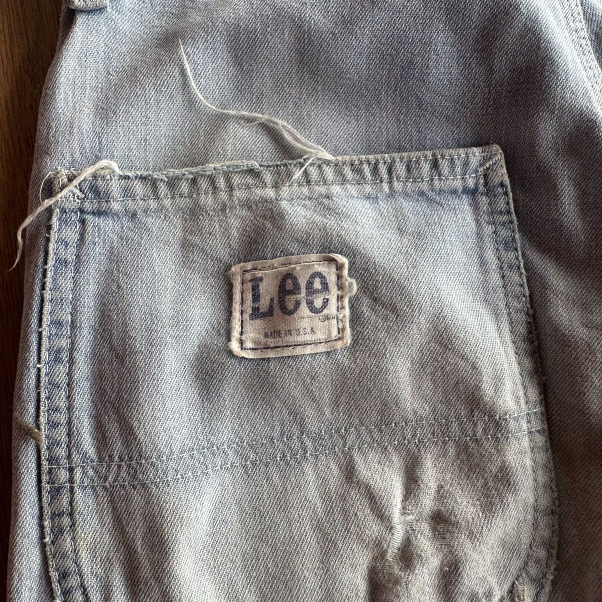 Japanese Brand VTG LEE DISTRESSED DENIM TALON RUSTY DIRTY JEANS BAGGY PANTS Size US 27 - 19 Thumbnail