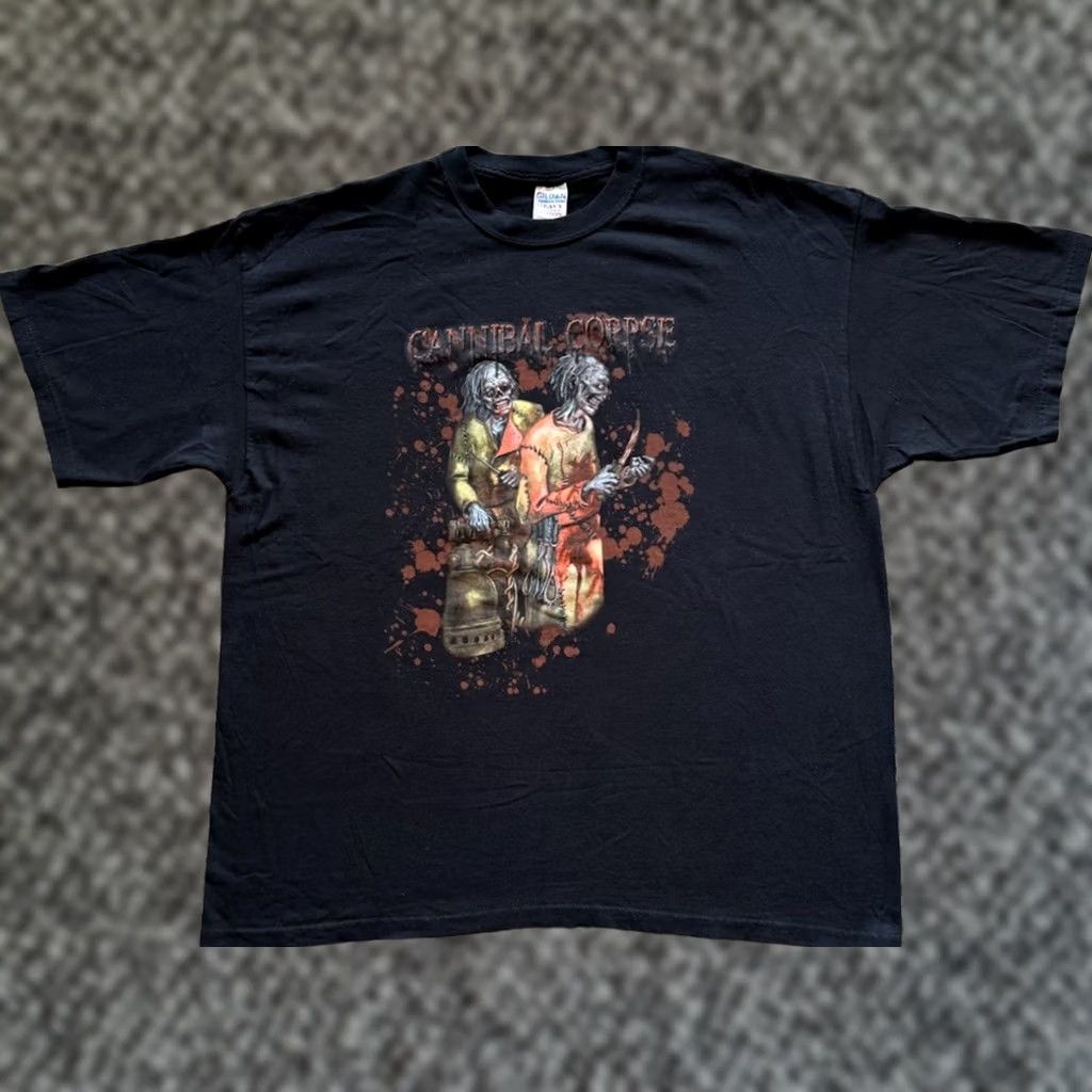 Gildan VINTAGE 2006 Cannibal Corpse Kill Concert T Shirt 2XL Death Metal Band Deicide Mens Black Cotton Graphic Print Crew Neck Short Sleeve Gildan Size US XXL / EU 58 / 5 - 1 Thumbnail
