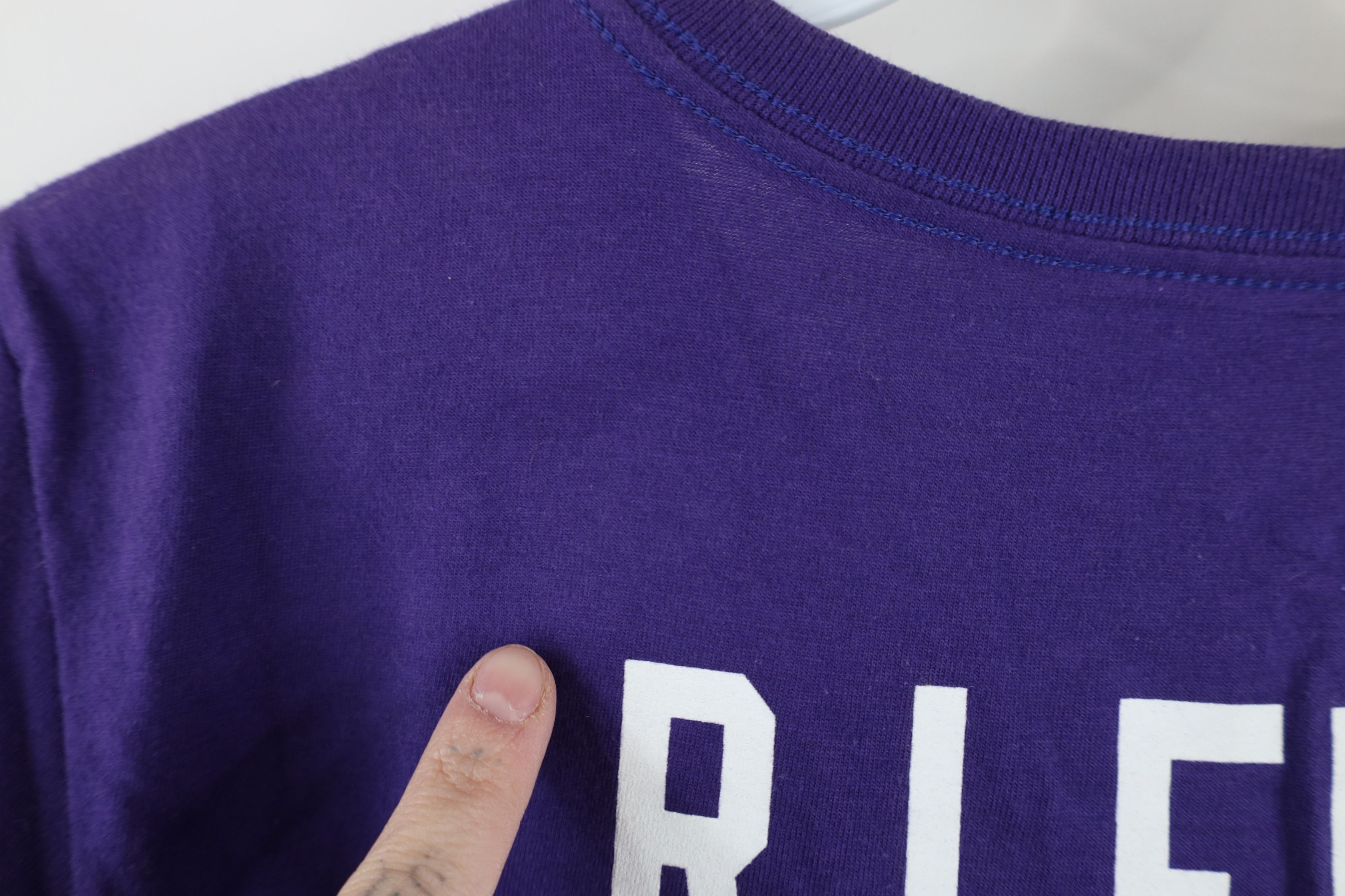 Nike × Vintage Nike Fit Super Bowl XLVII Baltimore Ravens Football T-Shirt Size S / US 4 / IT 40 - 10 Thumbnail