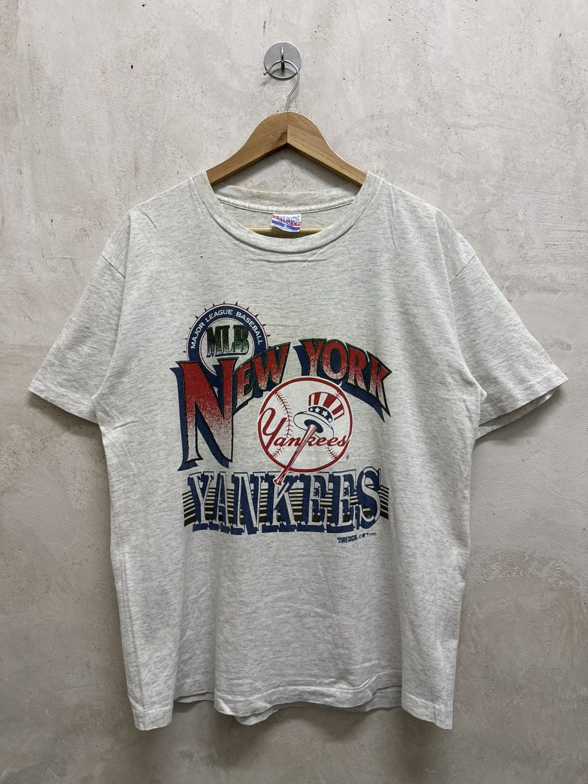 MLB Vintage 90’s MLB New York Yankees Trench Tees Size US L / EU 52-54 / 3 - 1 Thumbnail