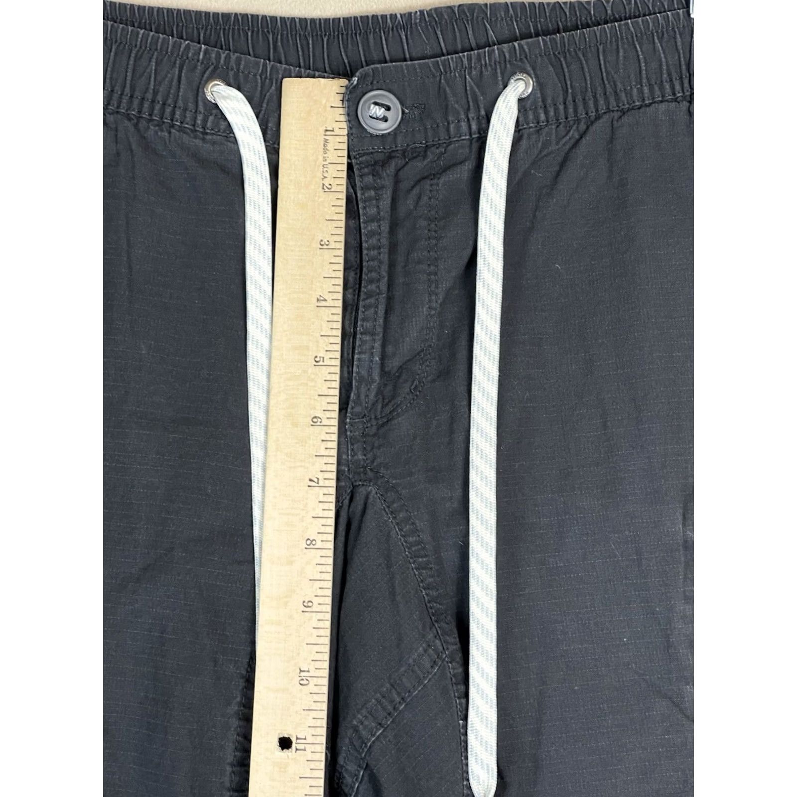 Vuori Vuori Pants Mens M Charcoal Gray Ripstop Pant Tapered Slim Fit Elastic Waist Size US 31 - 6 Thumbnail