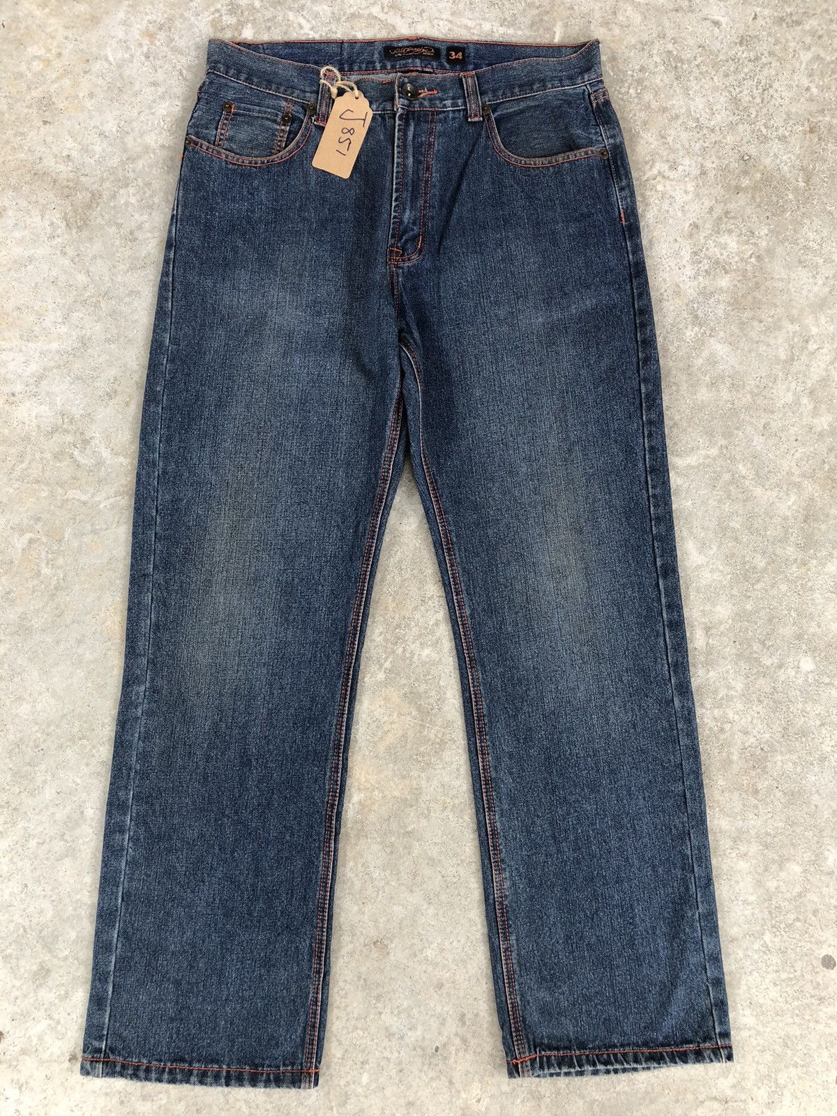 Christian Audigier Ed Hardy Embroidered Jeans Distressed Size US 34 / EU 50 - 2 Thumbnail