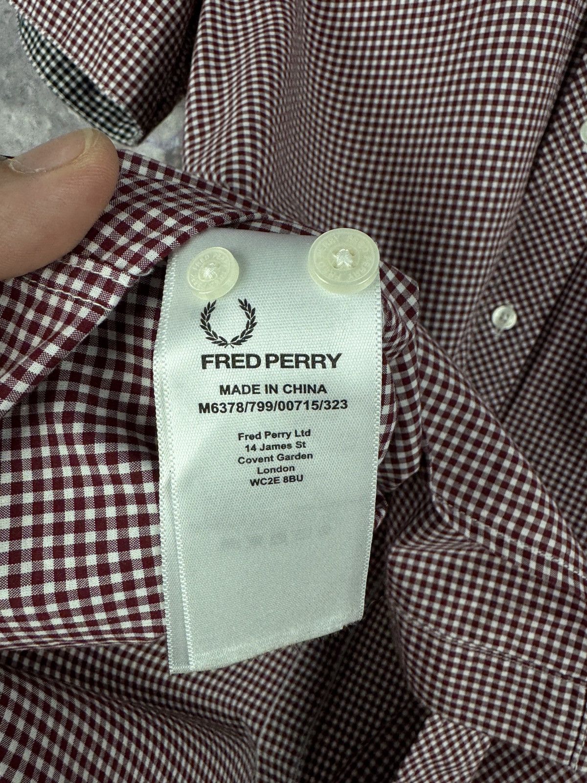 Fred Perry Men’s Fred Perry Shirt With Short Sleeves Streetwear Size M Size US M / EU 48-50 / 2 - 8 Thumbnail