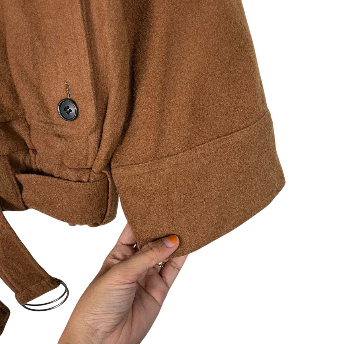 Japanese Brand Jack Morris Brown Hooded Wool Jacket Size US M / EU 48-50 / 2 - 15 Thumbnail