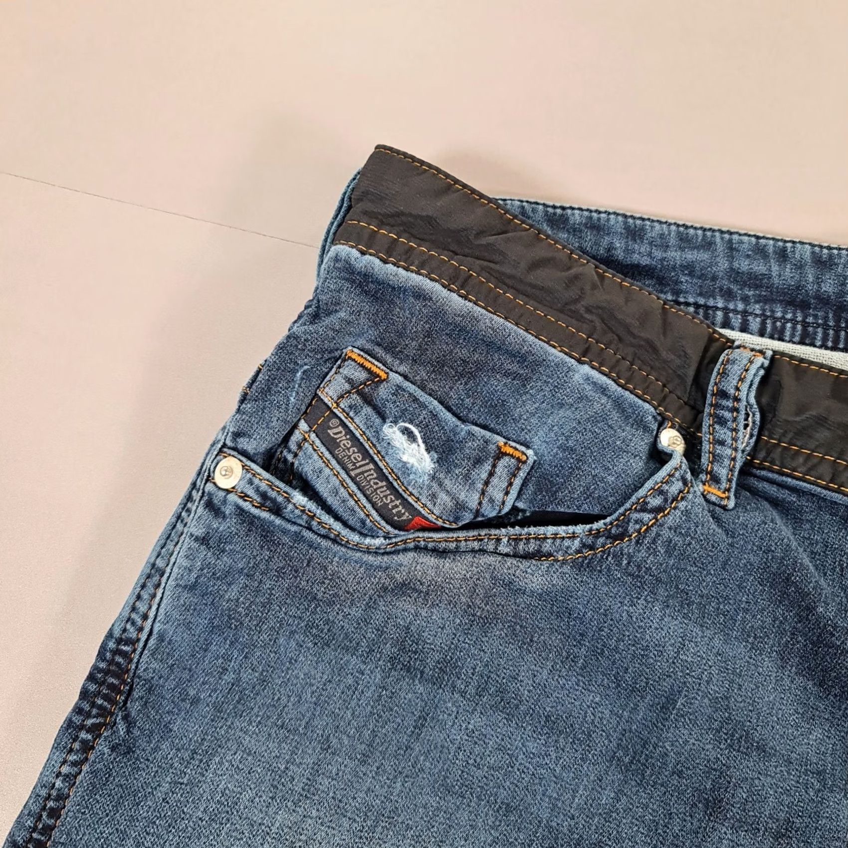 Diesel Diesel Jeans Slim Distressed Denim Blue W34 L30 THommer CB-NE Zip Fly Stretch 5-Pocket Mens Regular Size US 34 / EU 50 - 3 Thumbnail