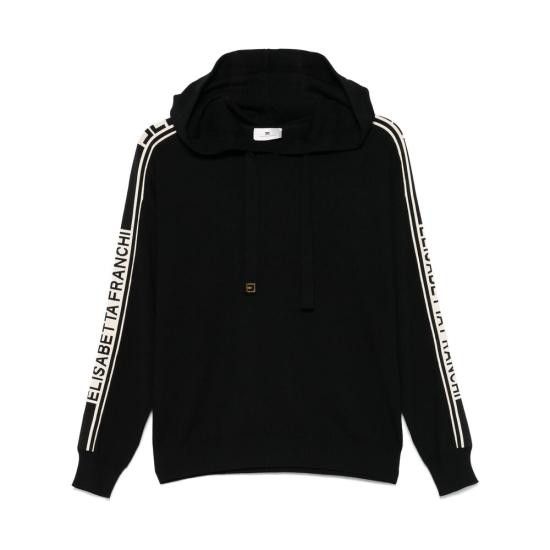 Elisabetta Franchi ELISABETTA FRANCHI Women Hoodies MK34S51E2 685 BLACK Size M / US 6-8 / IT 42-44 - 1 Thumbnail