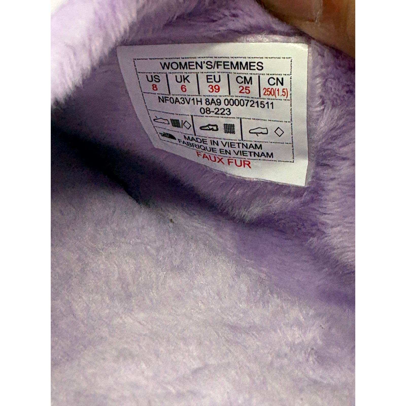 The North Face The North Face Nuptse Mule Womens 8 Lavender Purple Slippers Size US 8 / IT 38 - 8 Thumbnail