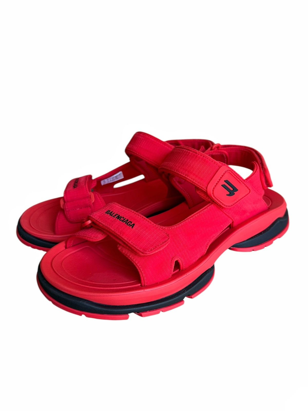 Balenciaga Tourist Red/Black Strap Tevas Sandal Size US 12 / EU 45 - 1 Thumbnail