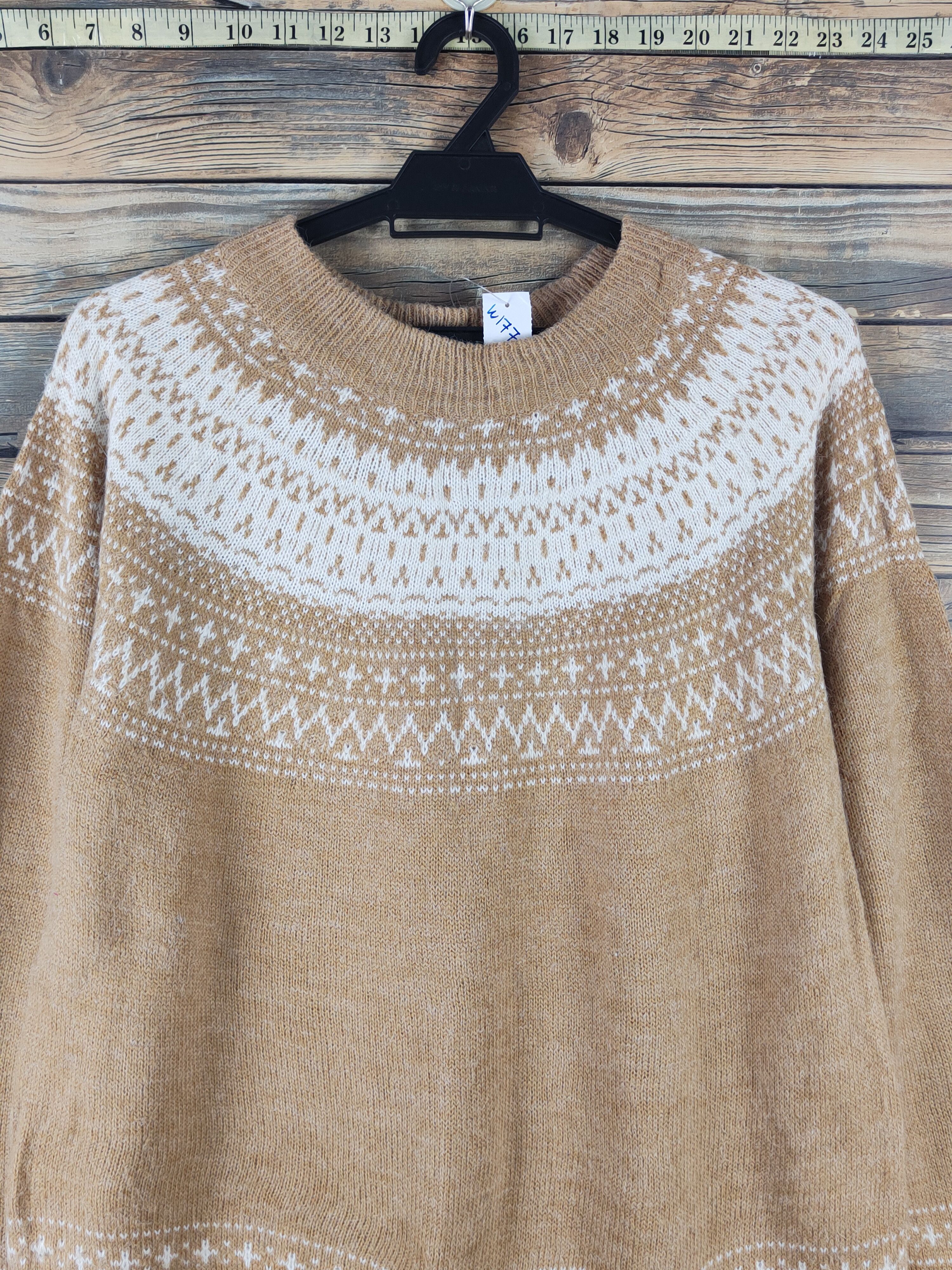 Homespun Knitwear × Japanese Brand × Vintage Bi Abbey Brown Knitwear Sweatshirts #W1776 Size M / US 6-8 / IT 42-44 - 2 Thumbnail
