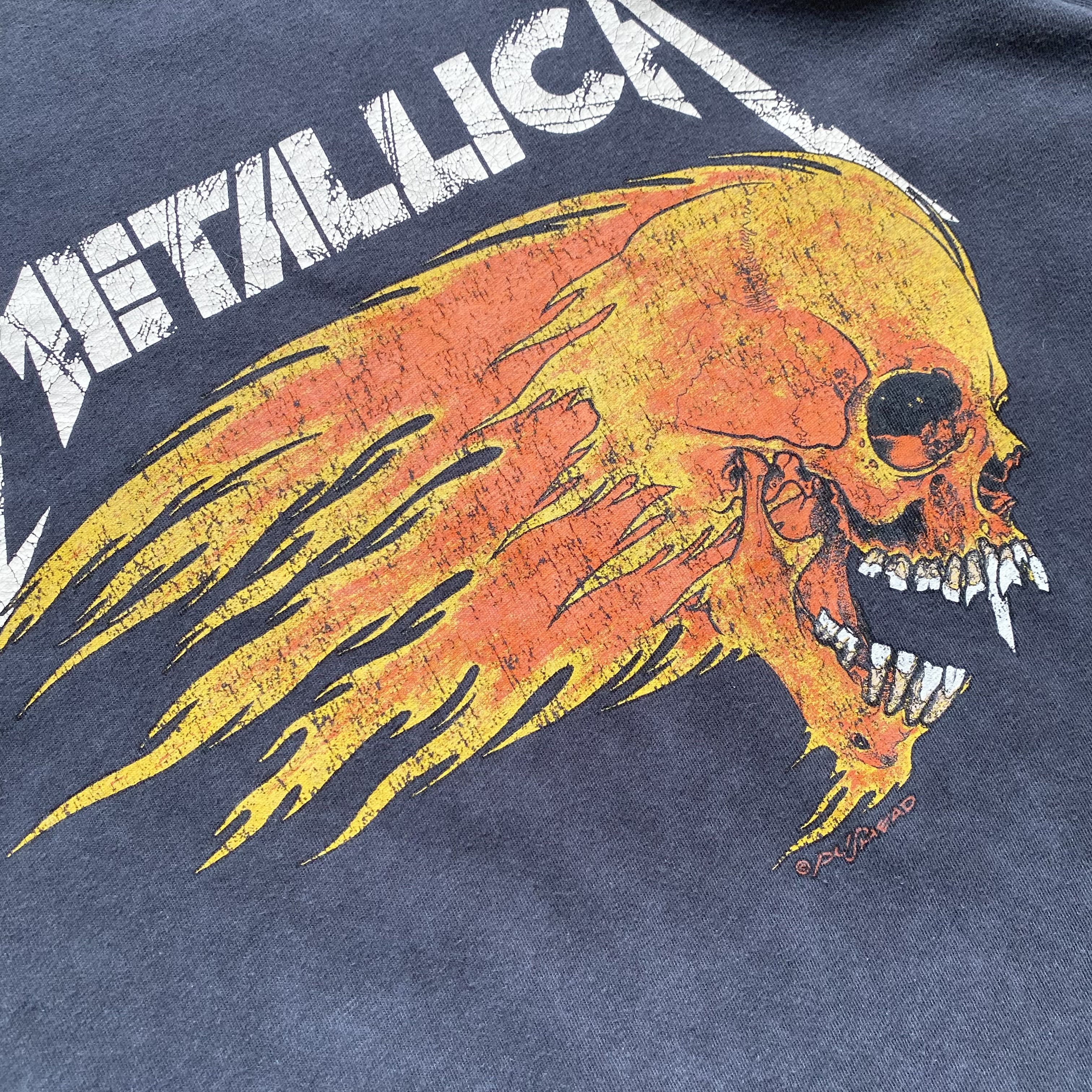 Metallica Metallica tee Flame Skull Pushead X Superdry rock band Size US M / EU 48-50 / 2 - 6 Thumbnail