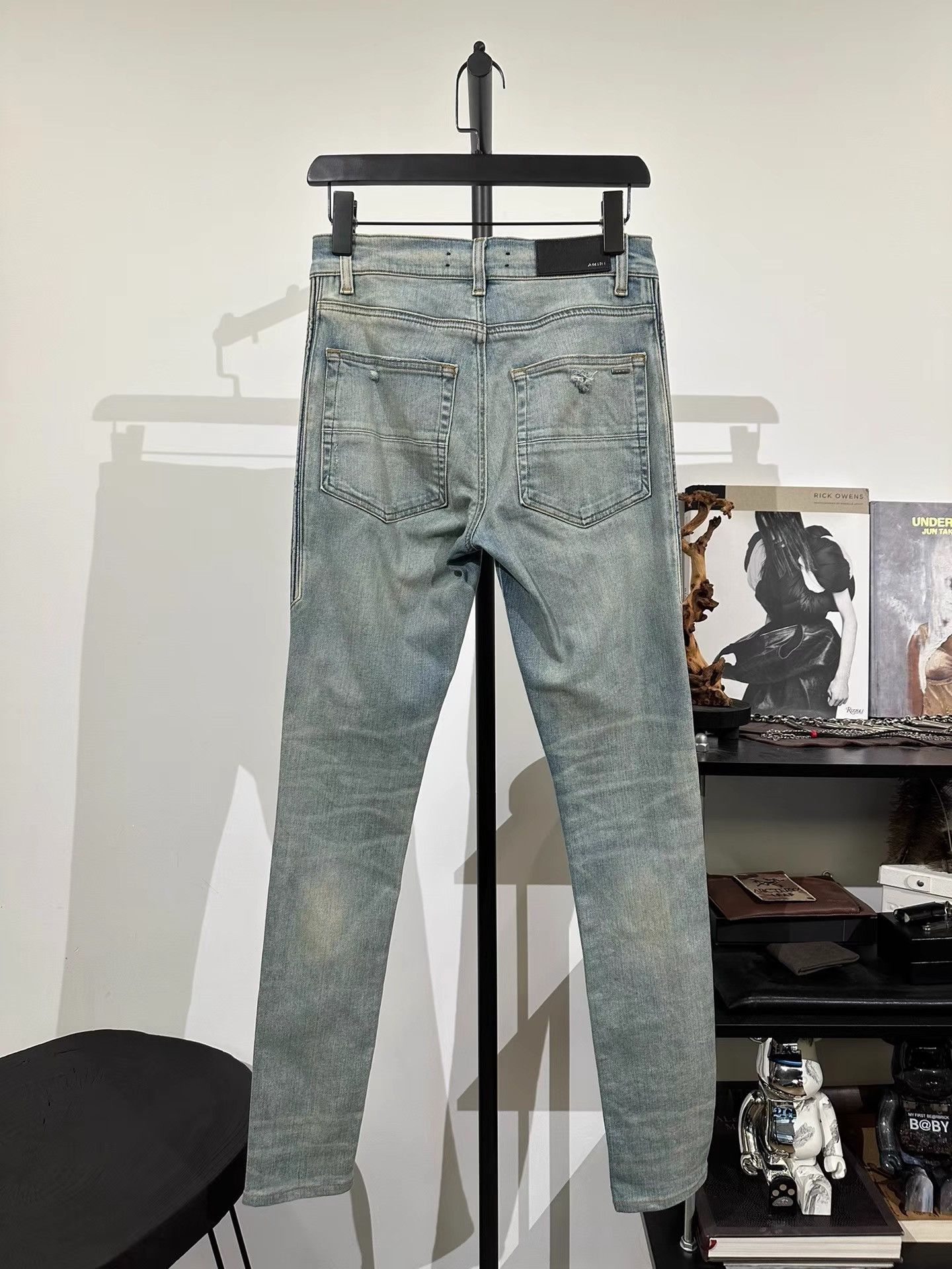 Amiri Amiri Blue Washed Vintage Denim Pants K35 Size US 29 - 2 Thumbnail