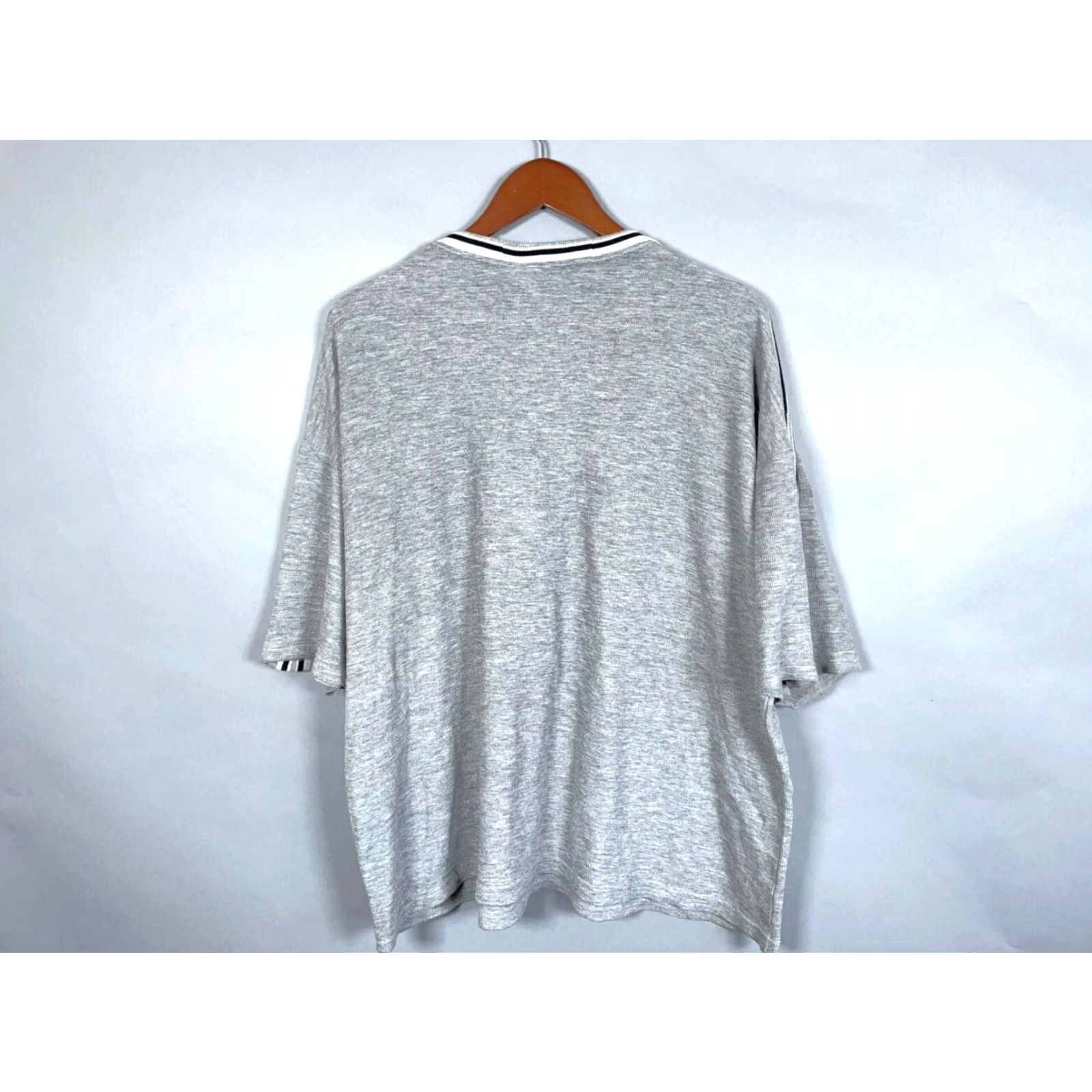 Vintage VINTAGE Left Coast T-Shirt Adult Large Gray Knit USA Made Knit 90s Preppy Shirt Mens Size US L / EU 52-54 / 3 - 3 Thumbnail