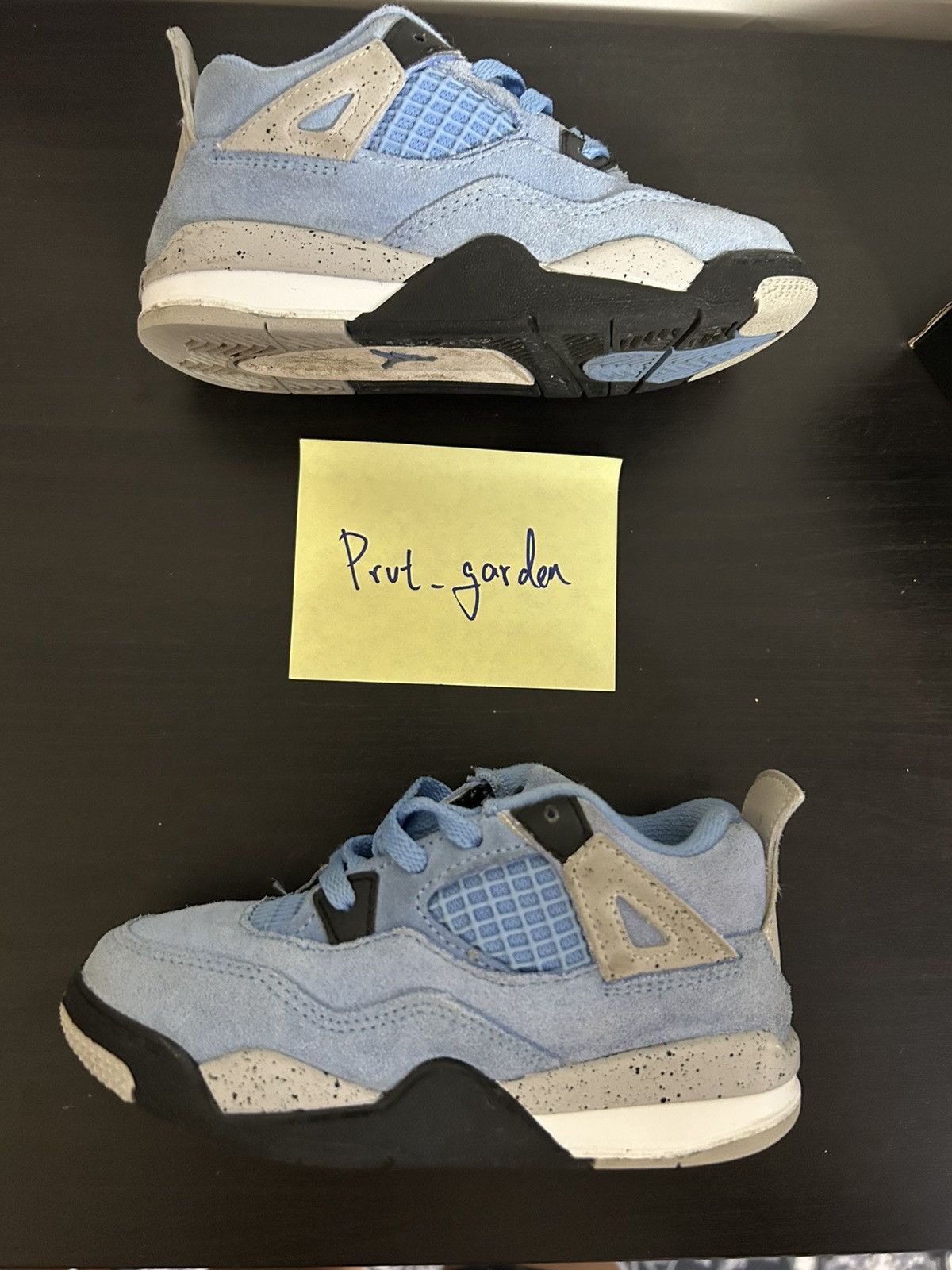 Nike (Kids) Nike Jordan 4 University Blue TD 10C Size US 10 / EU 43 - 3 Thumbnail