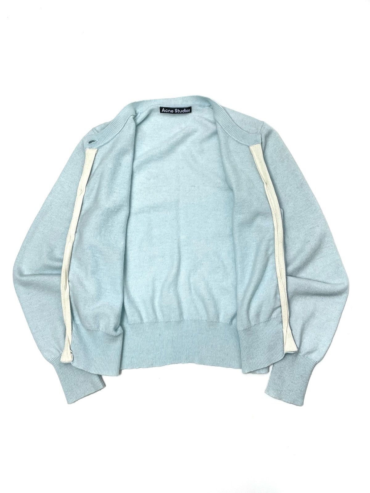 Acne Studios ACNE STUDIOS Face Logo Wool Knit Cardigan – Size S Size S / US 4 / IT 40 - 5 Thumbnail