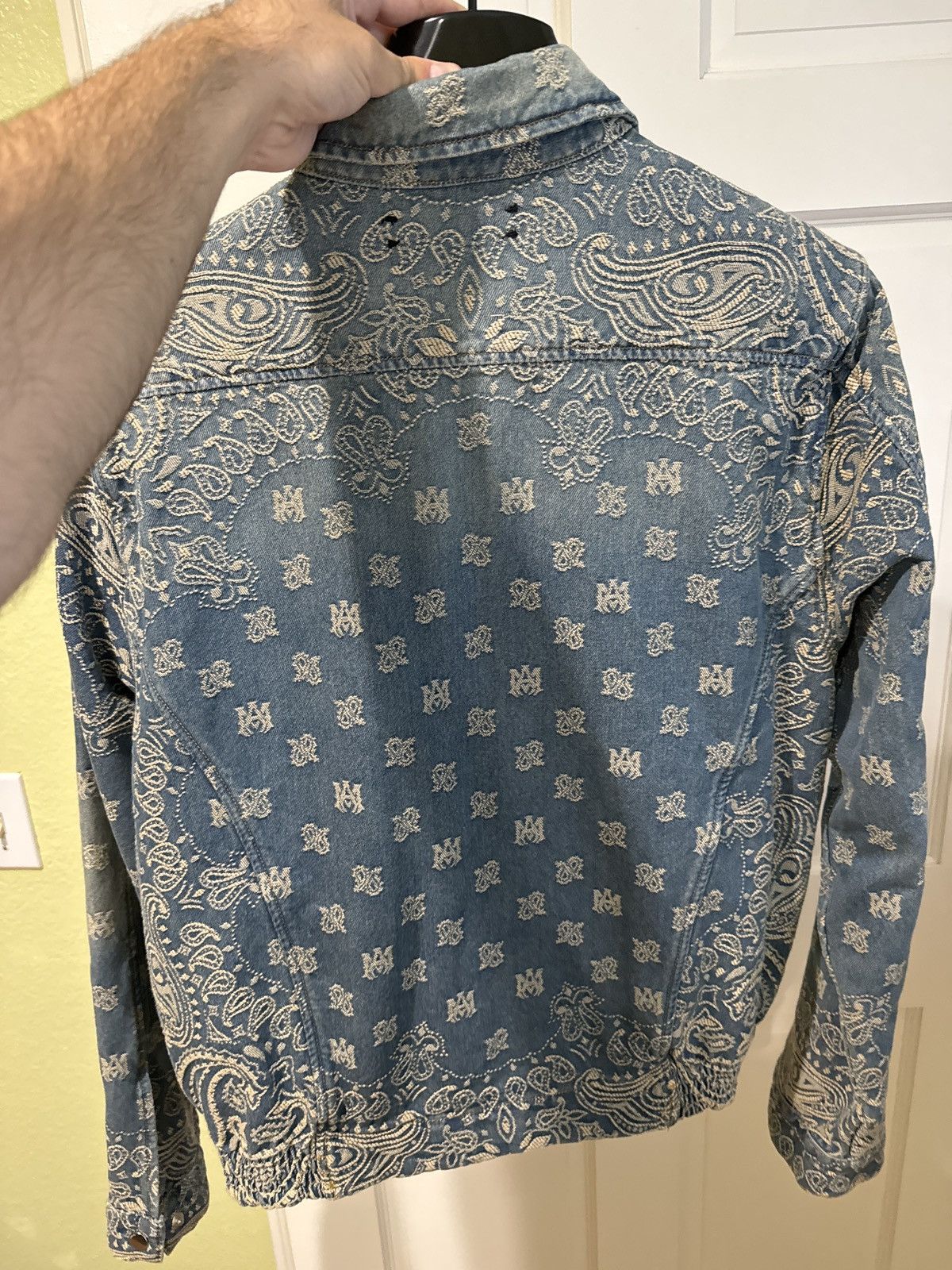 Amiri Amiri Bandana Pattern Denim Jacket Size US S / EU 44-46 / 1 - 3 Thumbnail