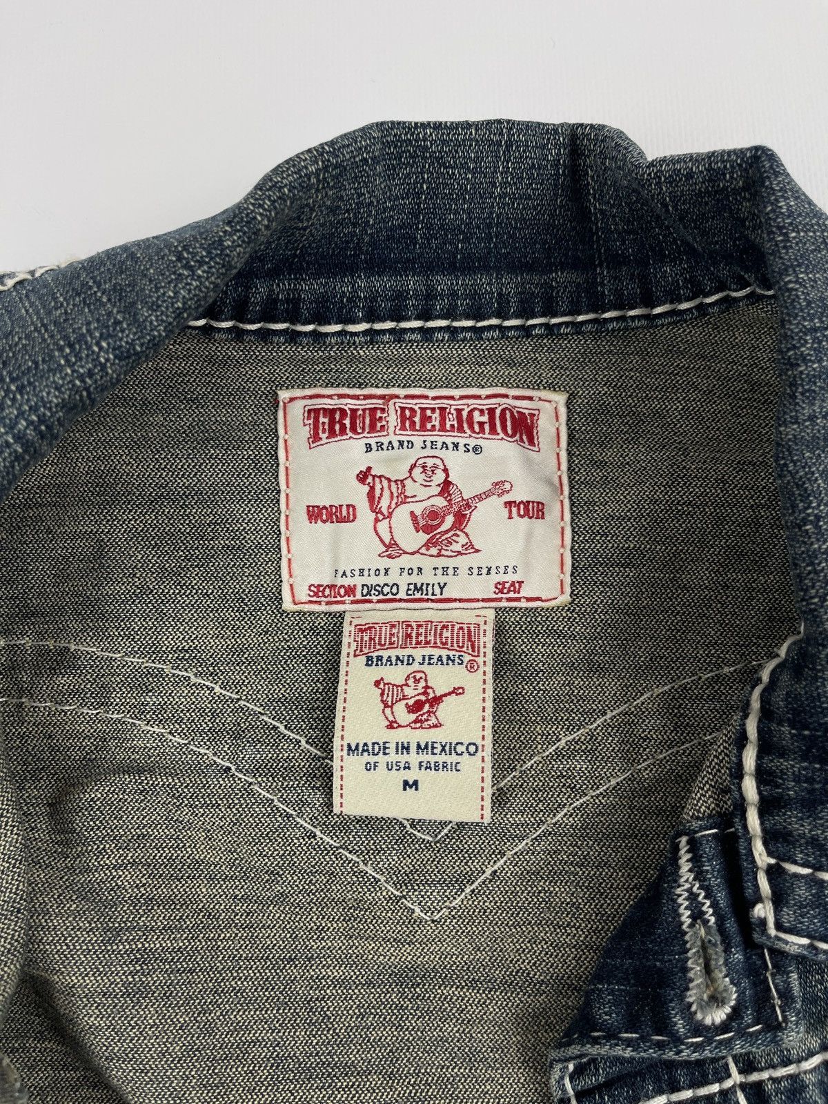 Swarovski × True Religion × Vintage True Religion Swarovski Denim Jacket Y2k Size M / US 6-8 / IT 42-44 - 8 Thumbnail