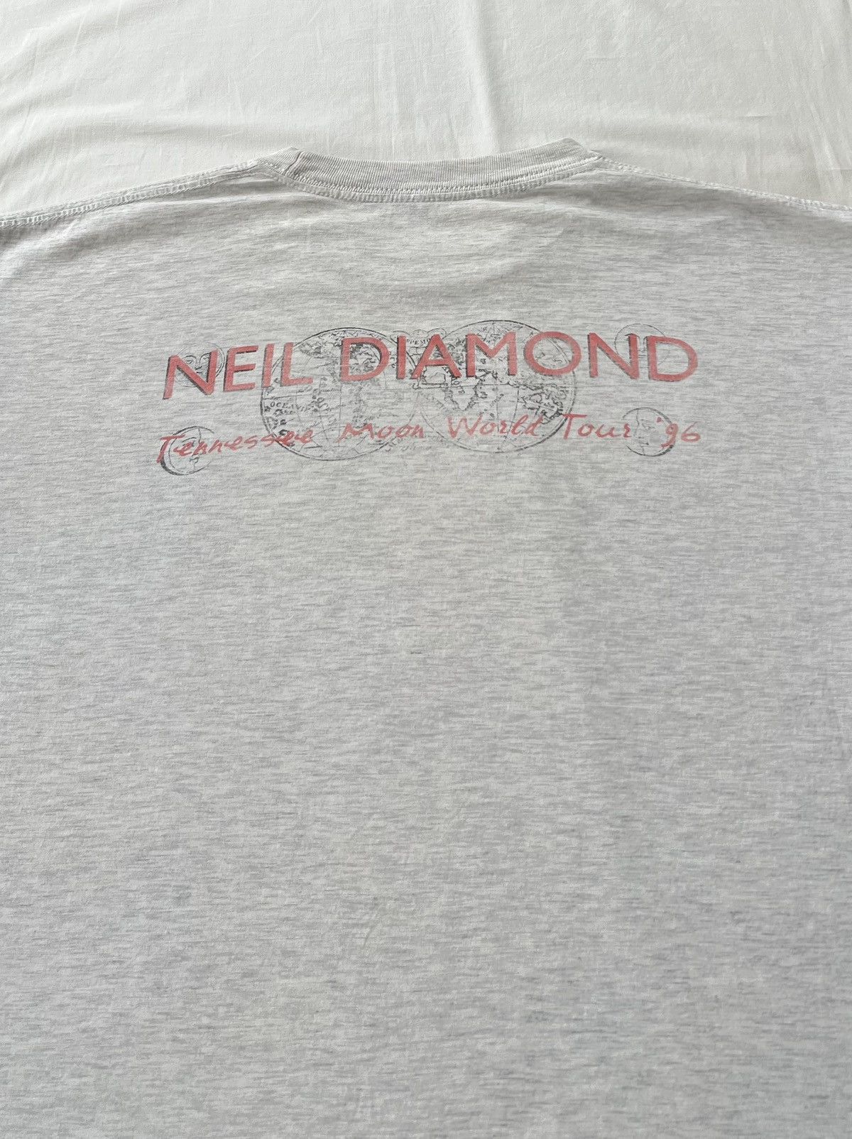 Band Tees Vintage 1996 Neil Diamond Tennessee Moon Tour T-shirt Size US XL / EU 56 / 4 - 13 Thumbnail