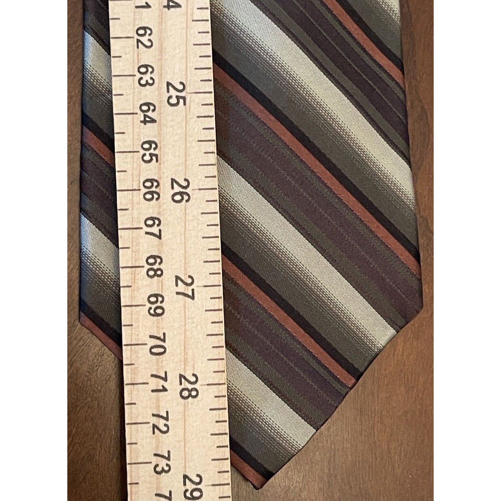 Other Paul Dione Green Brown 100% Silk Made In China Size ONE SIZE - 5 Thumbnail