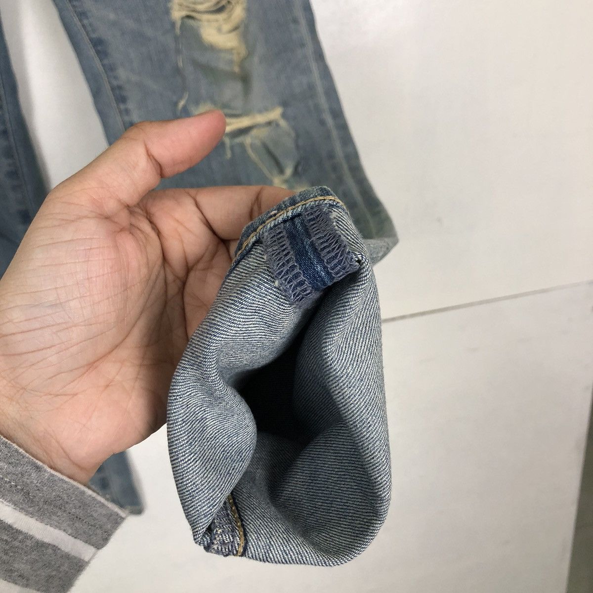 Japanese Brand 🔥SKINNY CUT DISTRESSED DENIM JEANS NICO AND JEANS JAPAN Size US 30 / EU 46 - 12 Thumbnail