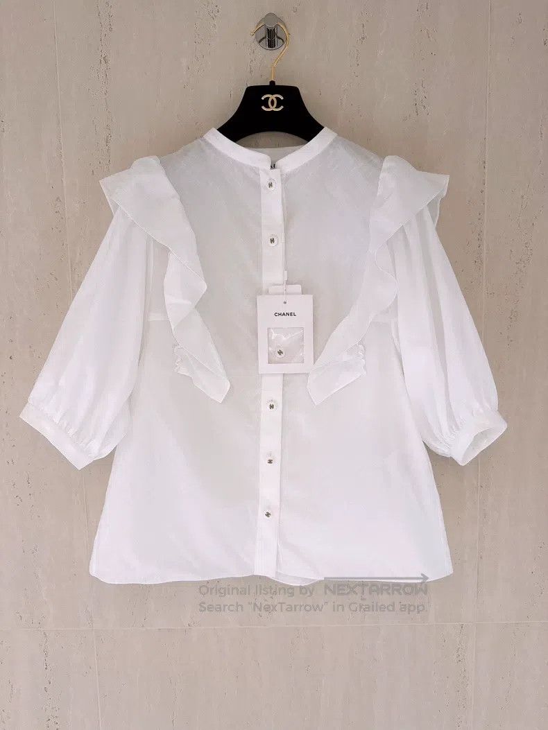 Chanel Chanel 23B Autumn and Winter Preview White Dark Patterned Size XS / US 0-2 / IT 36-38 - 1 Thumbnail