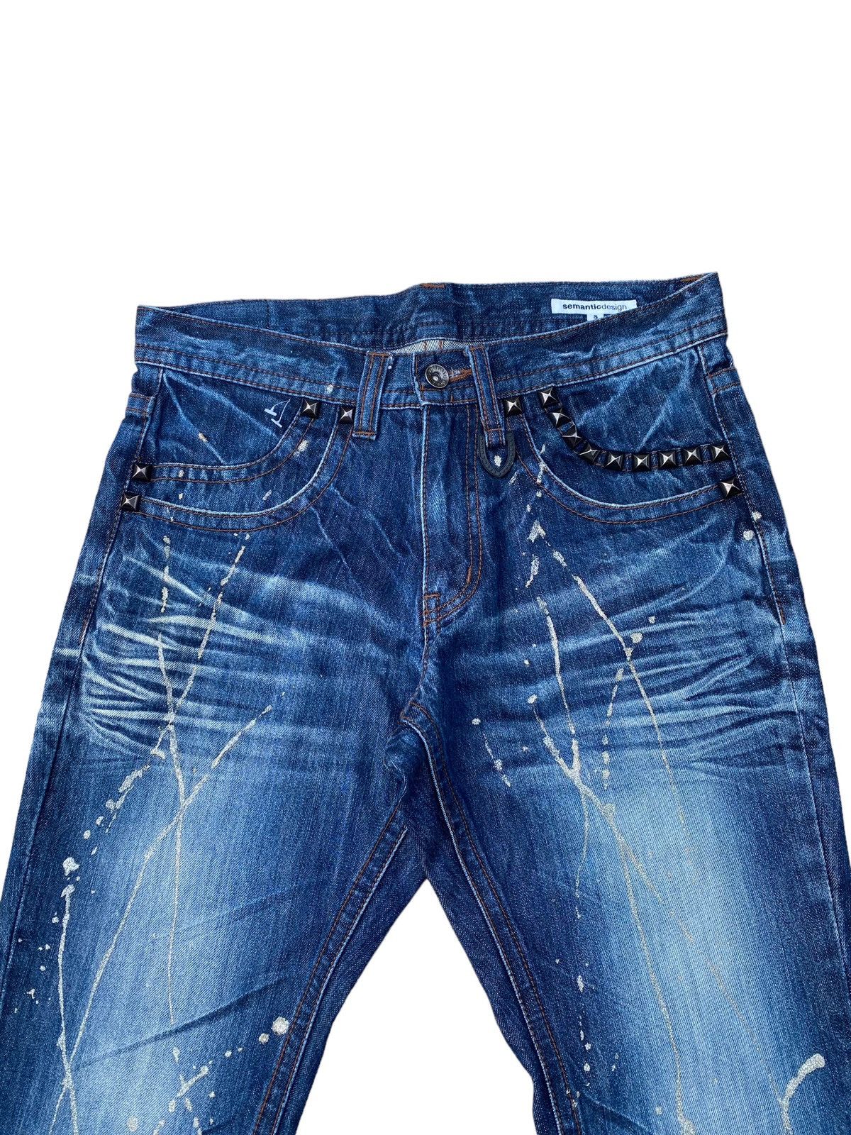semanticdesign Vintage Semantic Design Paint Splash Flare Pant Size US 30 / EU 46 - 3 Thumbnail