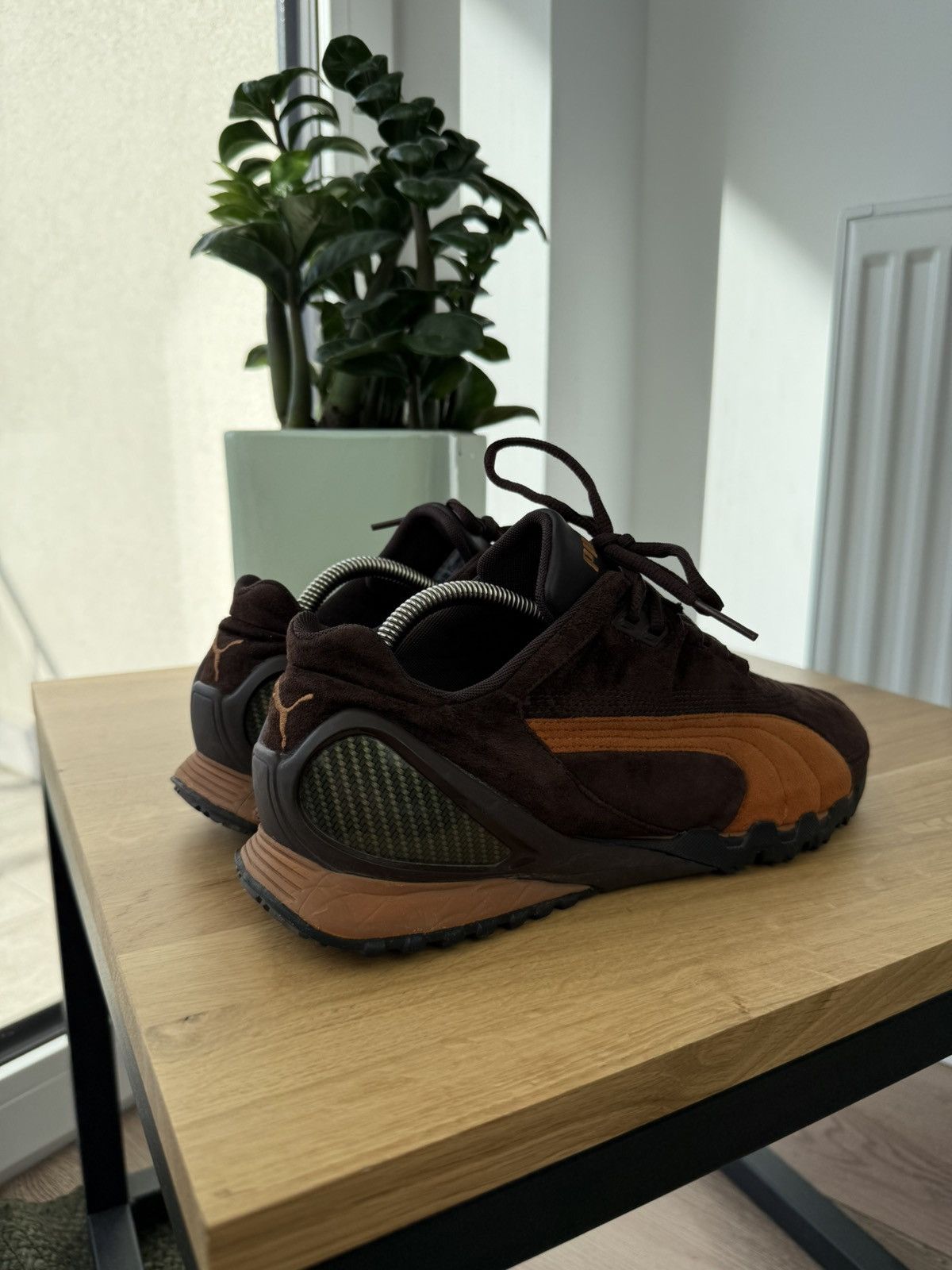 Puma Puma Ouninpihja vintage avant garde brown sneakers shoes 90s Size US 10.5 / EU 43-44 - 9 Thumbnail