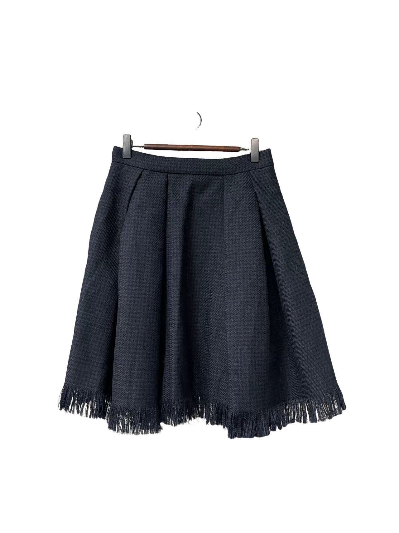 Dior Christian Dior Wool Fringed Skirt Size 36 Size 26" / US 2 / IT 38 - 1 Thumbnail