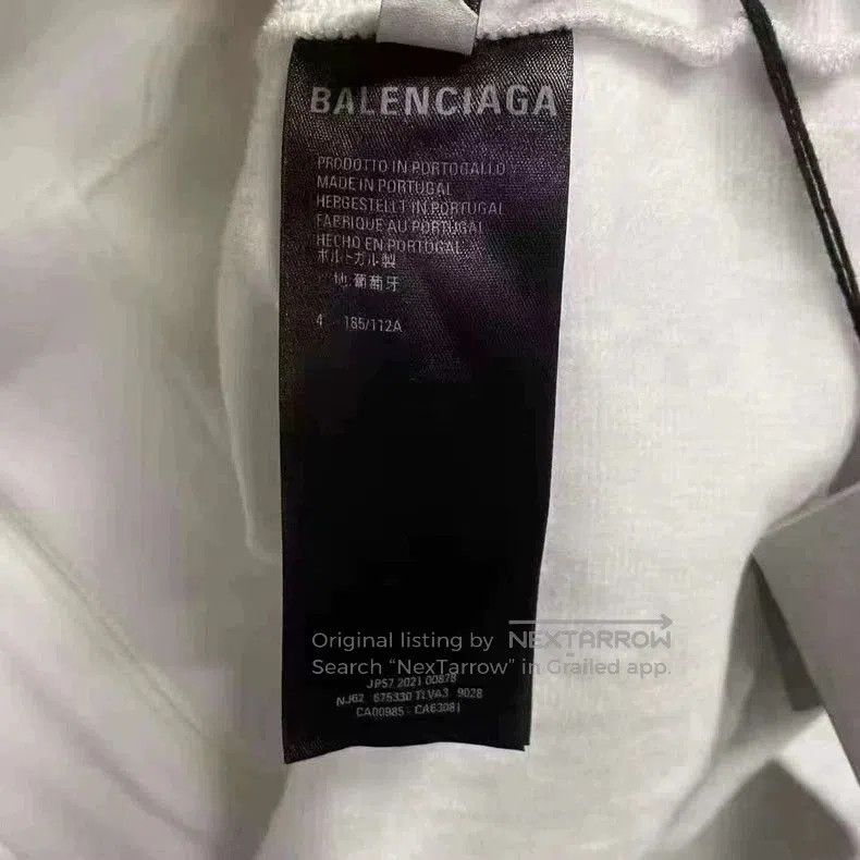 Balenciaga balenciaga white striped embroidered logo school jacket. Size US M / EU 48-50 / 2 - 4 Thumbnail