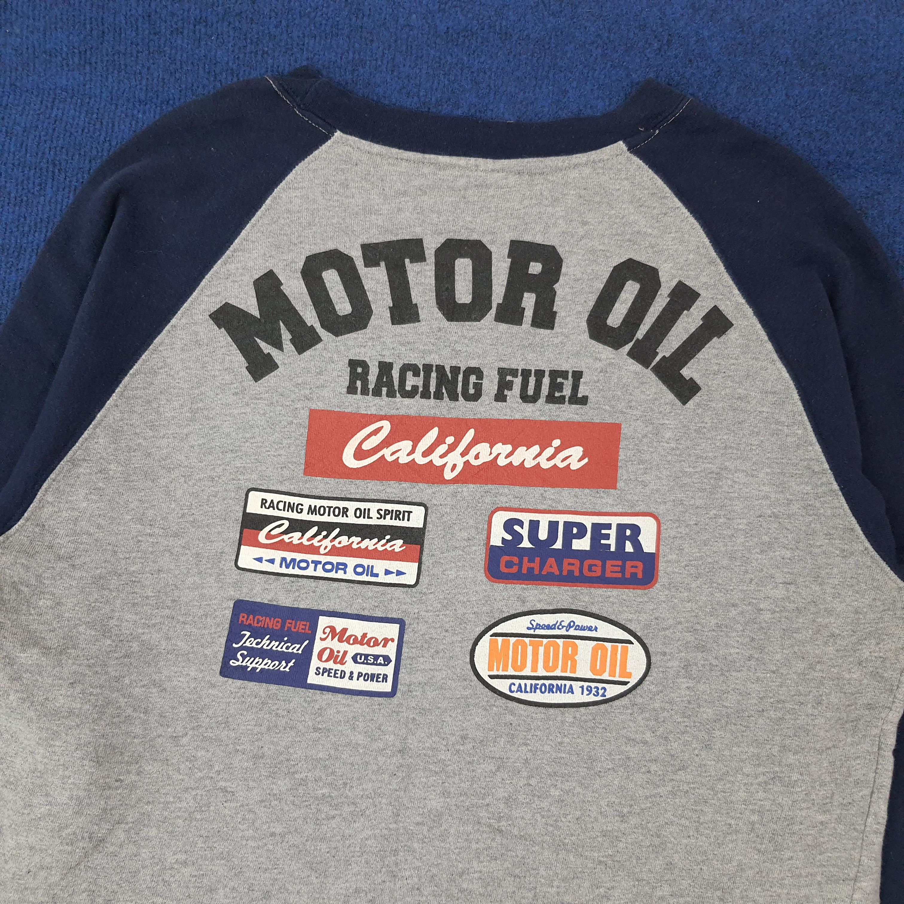 Vintage Vintage Lubricant 76 Motor Oil Raglan Sweatshirt C261N5 Size US M / EU 48-50 / 2 - 2 Thumbnail