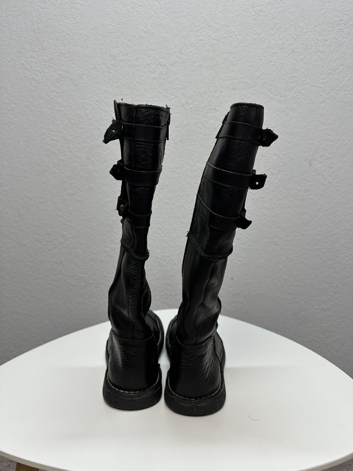 Kickers Vintage Kickers Belted Leather Biker High Boots AS 98 Style Size US 7.5 / EU 40-41 - 6 Thumbnail