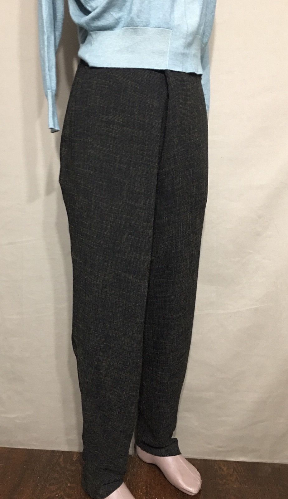Designer OSKA Triacetate Blend Knit Trousers Pants Size 3 UK 14 Size 32" / US 10 / IT 46 - 3 Thumbnail