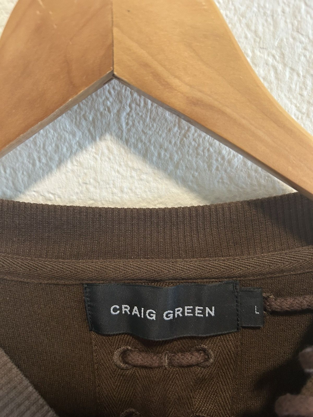 Craig Green Craig Green Laced sweatshirt - Rare Color Size US L / EU 52-54 / 3 - 7 Thumbnail