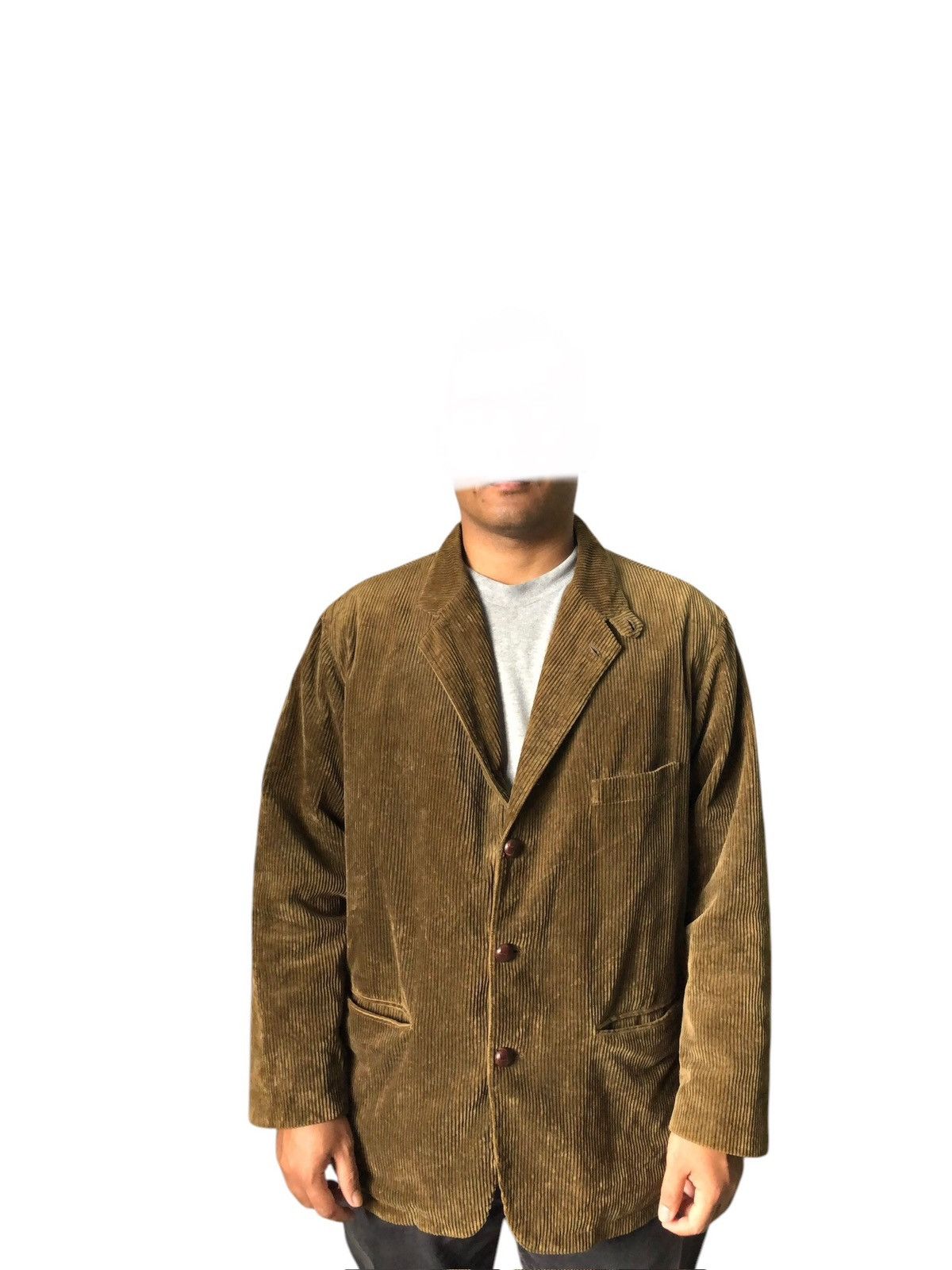 Faconnable Vtg 90s Faconnable Corduroy Leather Elbow Jacket Blazer Size US L / EU 52-54 / 3 - 20 Thumbnail