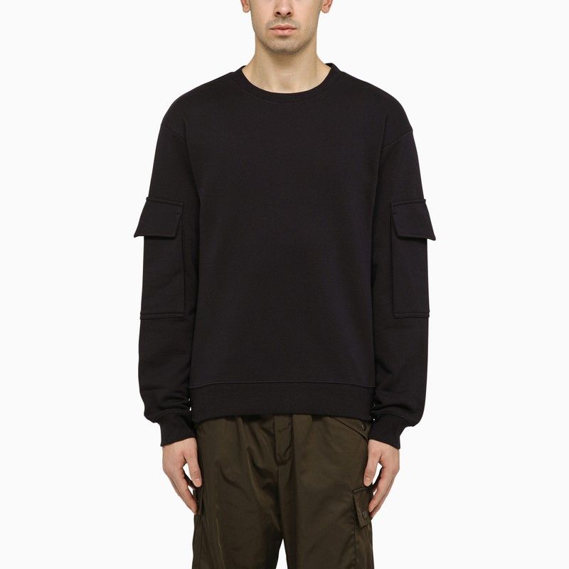 image of Dries Van Noten Sweatshirt Crew-Neck Haffel in Blue, Men's (Size Small)